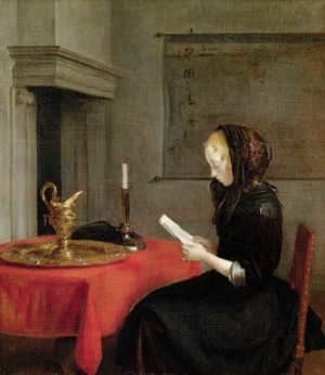 A Lady Writing a Letter A LADY WRITING by Johannes Vermeer