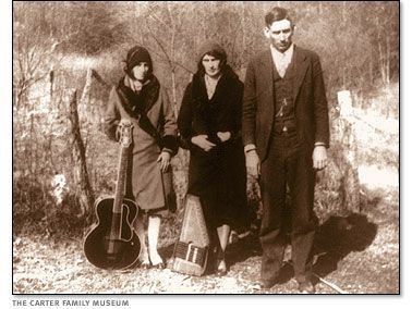 A. P. Carter Maybelle Sara and AP Carter appear ready for a