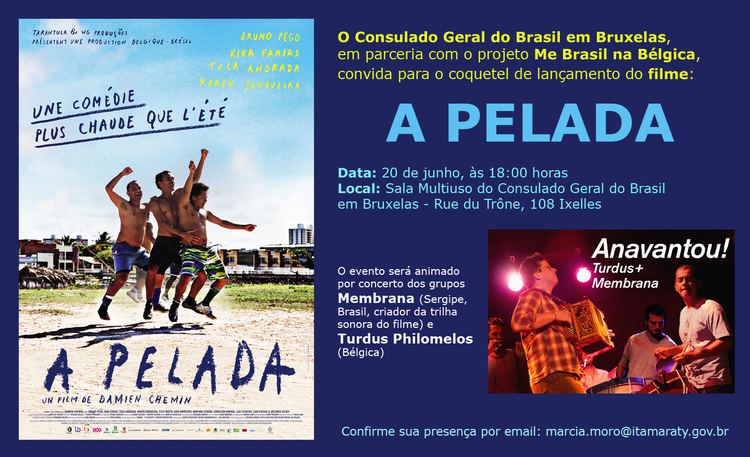 A Pelada coquetel de divulgao do filme A PELADA OCA asbl Memria dos