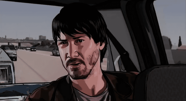 A Scanner Darkly (film) movie scenes Alternate Best Actor 2006 Keanu Reeves in A Scanner Darkly