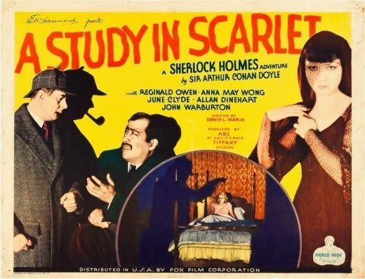 A Study in Scarlet (1933 film) SHERLOCK HOLMES AND A STUDY IN SCARLET 1933 Comic Book and Movie