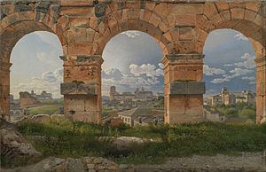 A View through Three of the North-Western Arches of the Third Storey of the Coliseum httpsuploadwikimediaorgwikipediacommonsthu