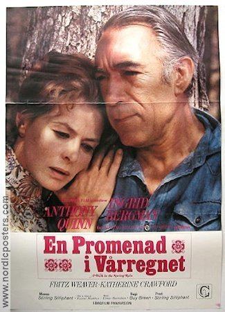 A Walk in the Spring Rain poster 1970 Ingrid Bergman original