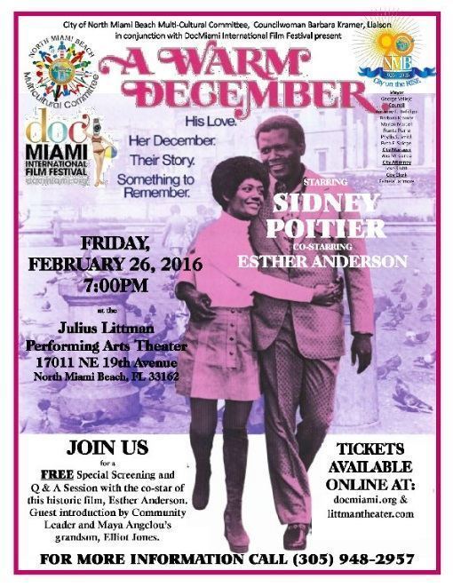 A Warm December DocMiami Film Festival Partners with City of North Miami Beach to