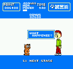 A Week of Garfield Garfield no Isshkan A Week of Garfield Screenshots for NES MobyGames
