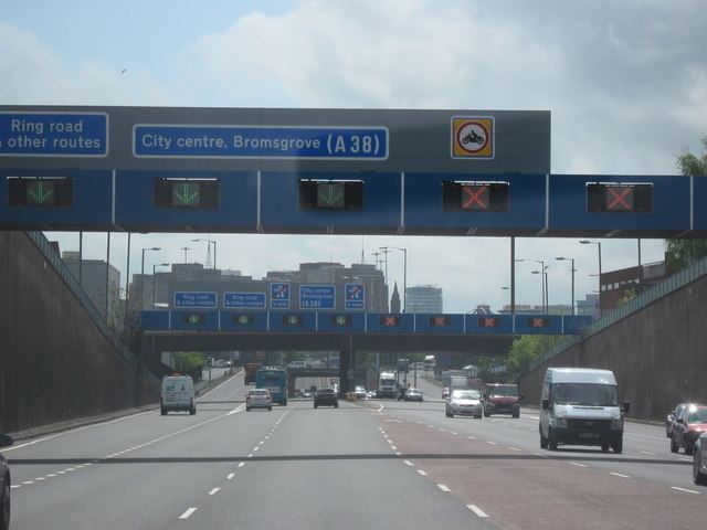 A38(M) motorway