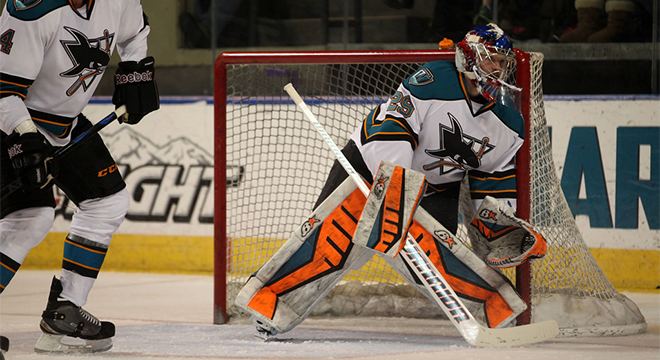 Aaron Dell San Jose Barracuda Sharks ReSign Goaltender Aaron Dell