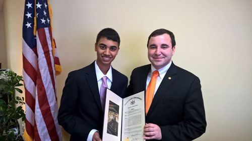 Aaron Kaufer PA State Rep Aaron Kaufer Wyoming Seminary Student Recognized by