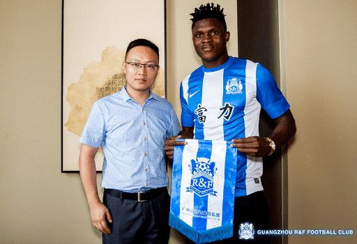 Aaron Samuel Olanare Guangzhou RampF sign Aaron Samuel Olanare Wild East Football