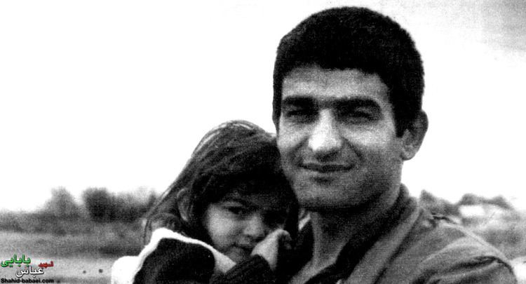 Abbas Babaei Gole Zahra Shahid Abbas Babaei with his daughter Salma
