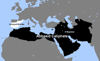 The Abbasid Caliphate Map featuring the Umayyad Emirate