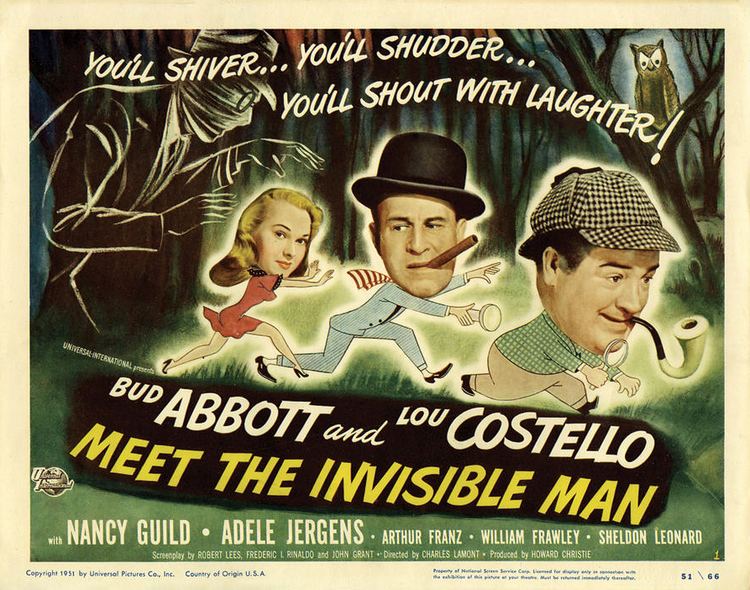 Abbott and Costello Meet the Invisible Man movie scenes Abbott and Costello Meet the Invisible Man 1951