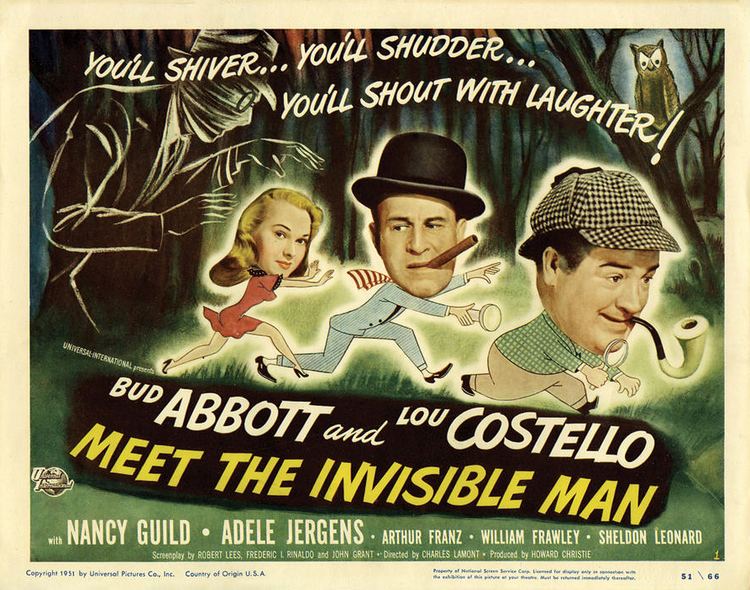 Abbott and Costello Meet the Invisible Man movie scenes Abbott and Costello Meet the Invisible Man 1951 