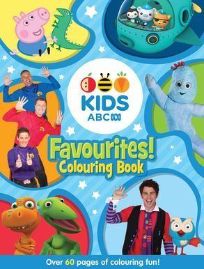 ABC Kids (Australia) ABC KIDS Favourites Colouring Book Blue Harper Collins Australia