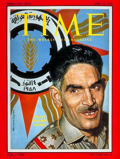 Abd al-Karim Qasim TIME Magazine Cover Abdul Karim Kassem Apr 13 1959