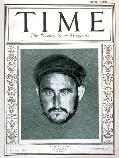 Abd el-Krim TIME Magazine Cover AbdelKrim Aug 17 1925 Morocco