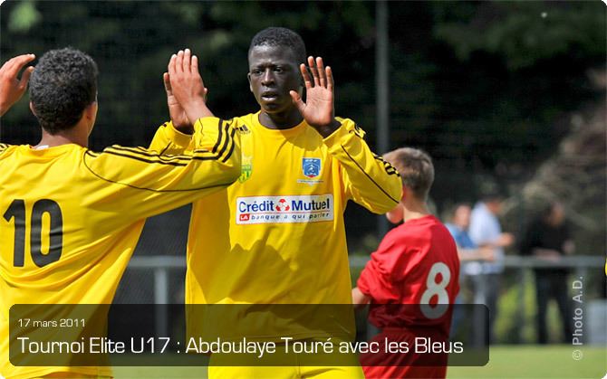 Abdoulaye Toure FC Nantes Tour Elite U17 Abdoulaye Tour avec les Bleus