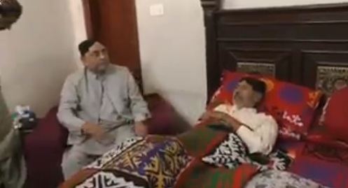 Abdul Haq Jamali Asif Ali Zardari visits ailing PPP leader Abdul Haq Jamali The