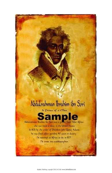 Abdulrahman Ibrahim Ibn Sori African American historical posters Abdulrahman Ibrahim ibn Sori