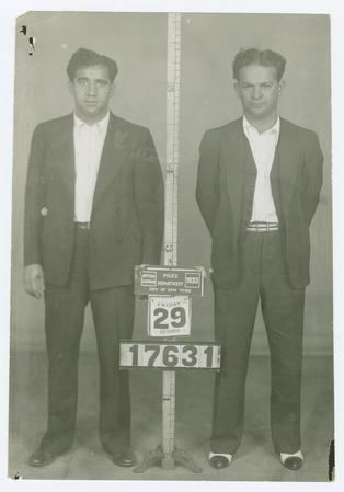Abe Reles Police Identification Photograph of Abe Reles and Martin Goldstein