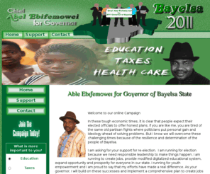 Abel Ebifemowei Ebifemoweiorg Abel Ebifemowei for Bayelsa Governor 2011 Join the