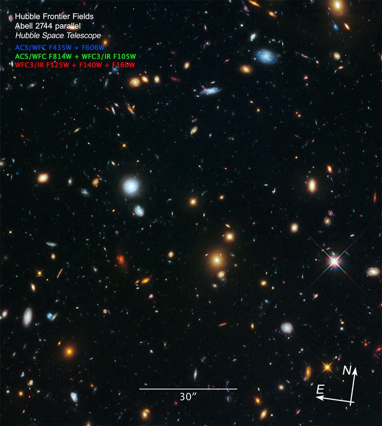 Abell 2744 First Galaxy Field Complete Abell 2744 Frontier Fields