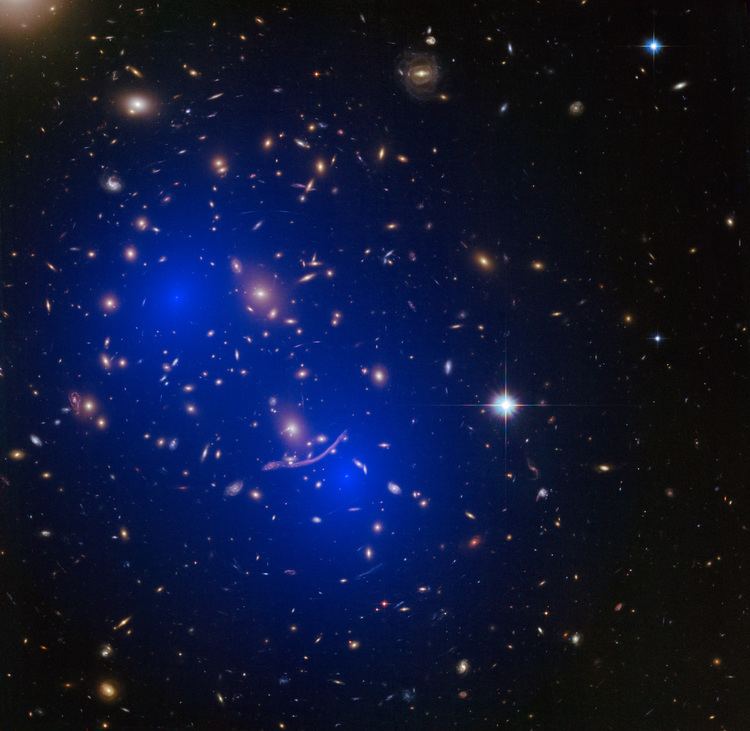 Abell 370 ESA Science amp Technology Galaxy cluster Abell 370 with dark matter map