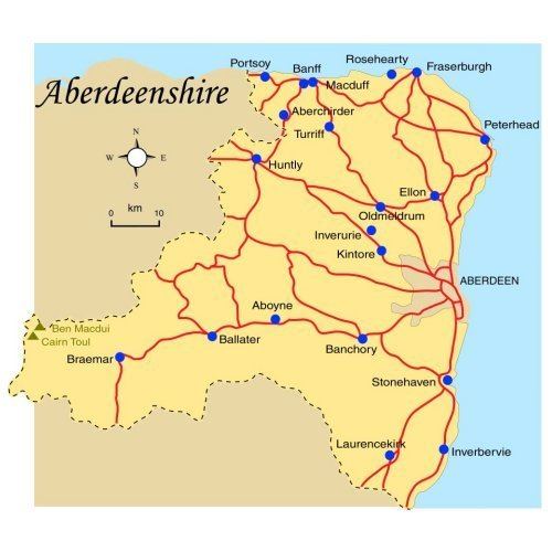 Aberdeenshire Map