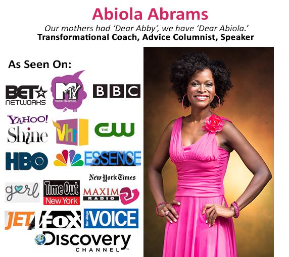 Abiola Abrams SelfLove Coach Advice Columnist Transformational Speaker