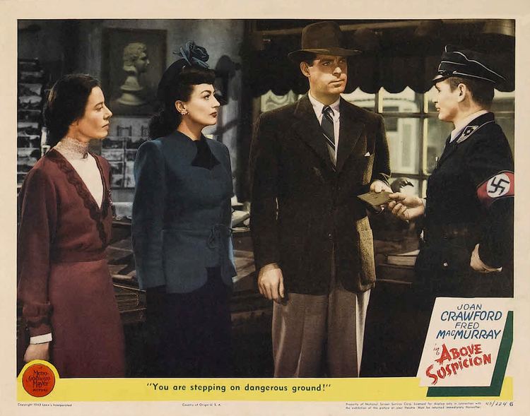 Above Suspicion (1943 film) Joan Crawford in Above Suspicion 1943 1943 Above Suspicion