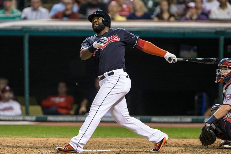 Abraham Almonte Almonte inelligible for playoffs but helping Tribe get there