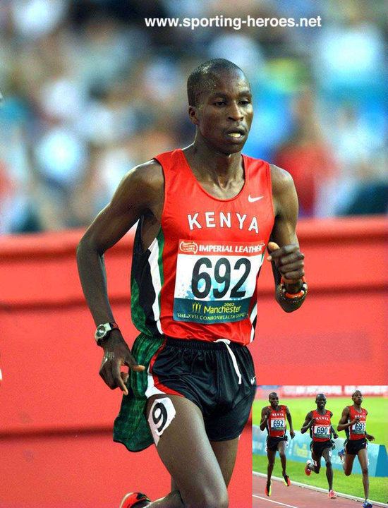 Abraham Cherono Abraham CHERONO Steeplechase bronze at 2002 Commonwealth Games Kenya