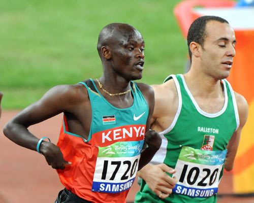 Abraham Cheruiyot Tarbei Kenyas Abraham Cheruiyot Tarbei wins Mens 1500m T46 gold china