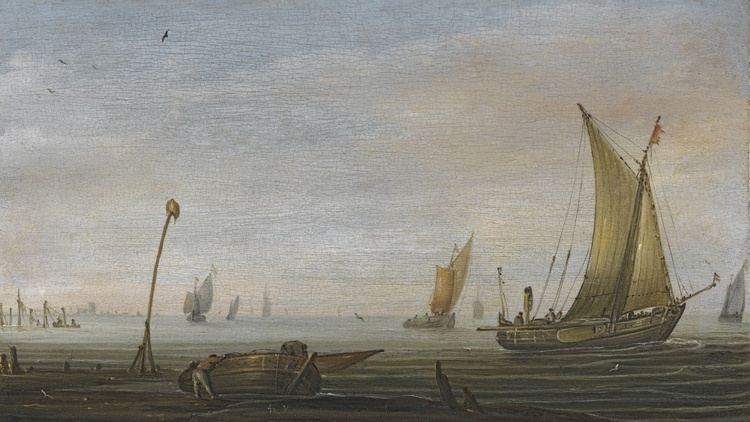 Abraham de Verwer FileAbraham de Verwer Small vessels on the Zuider Zeejpg