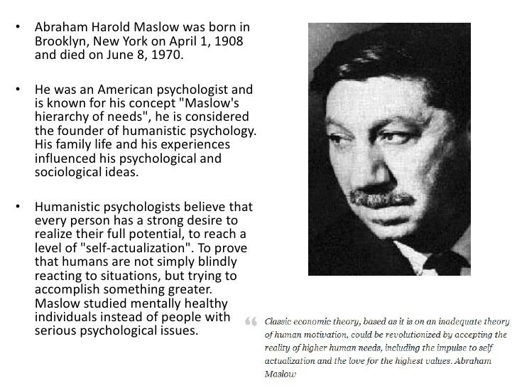 Abraham Maslow (American Psychologist) ~ Bio Wiki | Photos | Videos