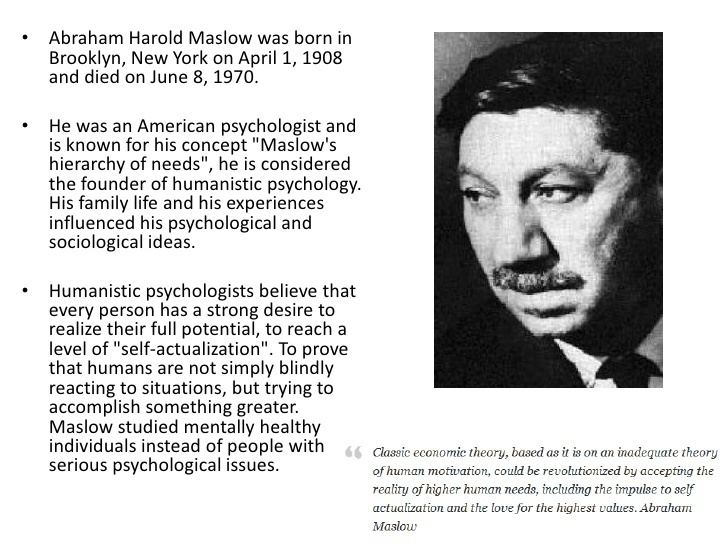 Abraham Maslow Abraham Maslow Image Gallery HCPR