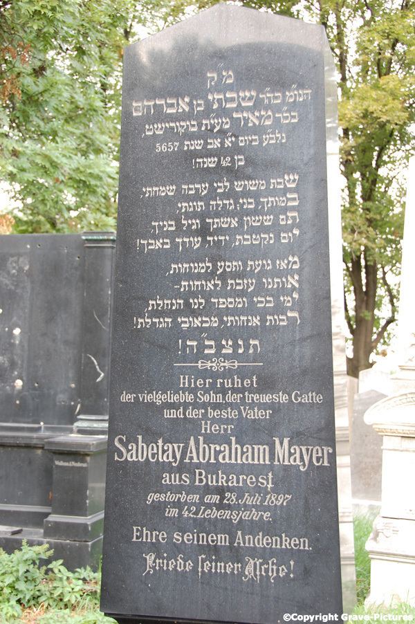 Abraham Mayer Sabetay Abraham Mayer GravePictures Photo Gallery