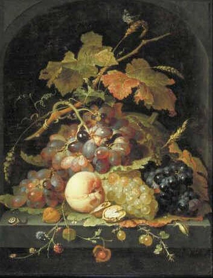 Abraham Mignon Still life with grapes and other fruit Abraham Mignon