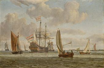 Abraham Storck ABRAHAM STORCK AMSTERDAM 16441708 Un vaisseau entour