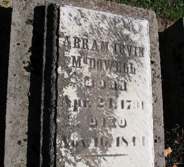 Abram Irvin McDowell Abram Irvin McDowell 1791 1844 Find A Grave Memorial
