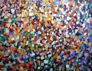Abstract impressionism with colorful dots