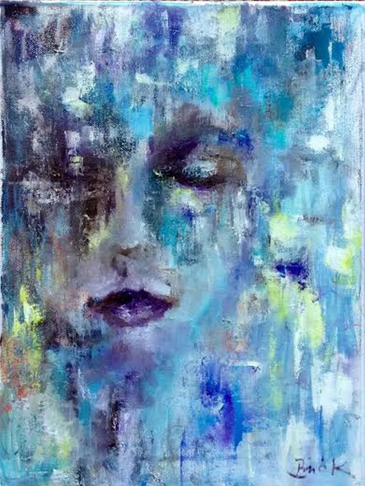 Blue Dream Magic abstract impressionism by Konrad Biro