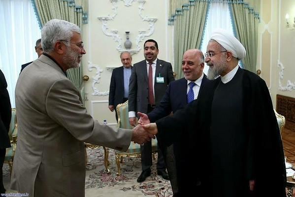 Abu Mahdi al-Muhandis Iraqs PM introduces USdesignated terrorist to Irans President