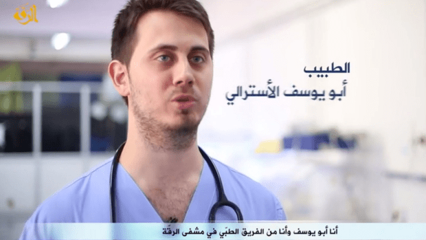 Abu Yusuf Australian doctor Abu Yusuf in Islamic State video promoting health