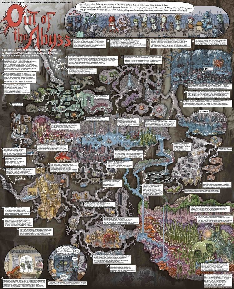 Abyss (Dungeons & Dragons) Out of the Abyss Walkthrough Poster Dungeons amp Dragons