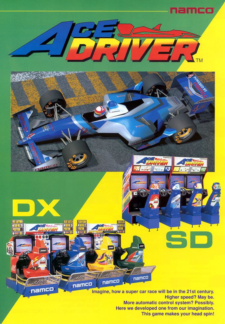 Ace Driver The Arcade Flyer Archive Video Game Flyers Ace Driver Namco