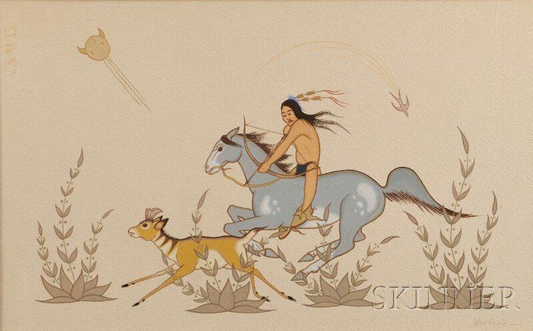 Acee Blue Eagle Acee Blue Eagle 19091959 Indian Hunting a Doe Sale