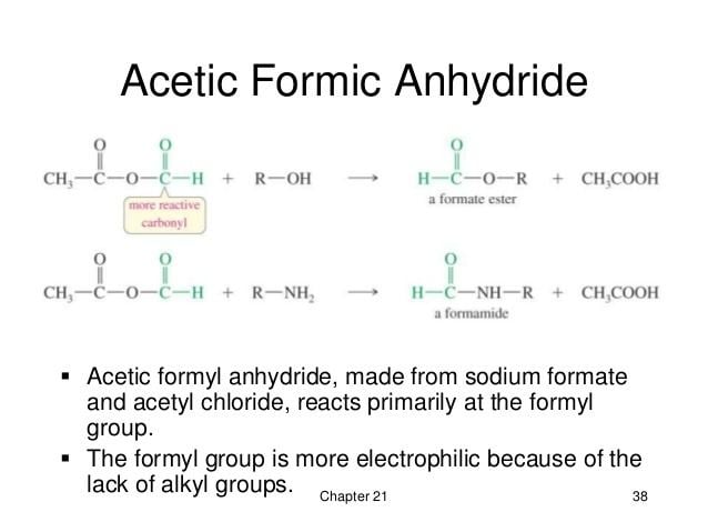 Acetic formic anhydride 212 Part 2 Reactions of Carboxylic Acid Derivatives Wade 7th