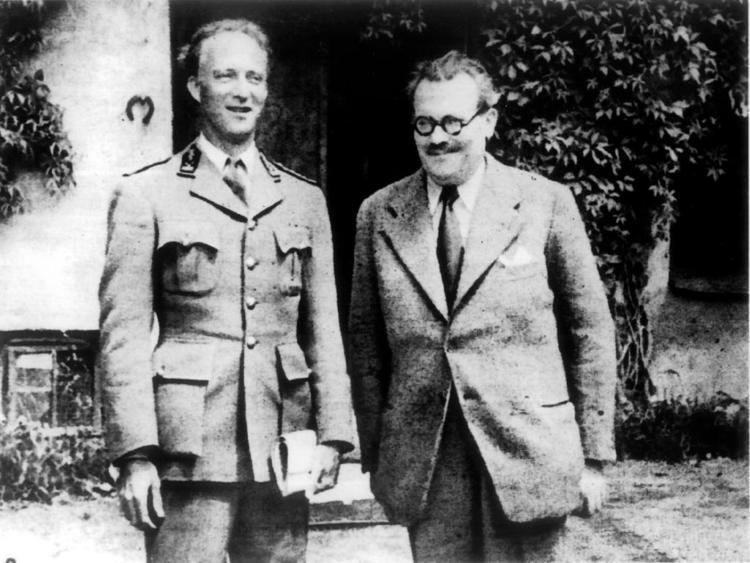 Achille Van Acker King Leopold III and Achille Van Acker 12 May 1944