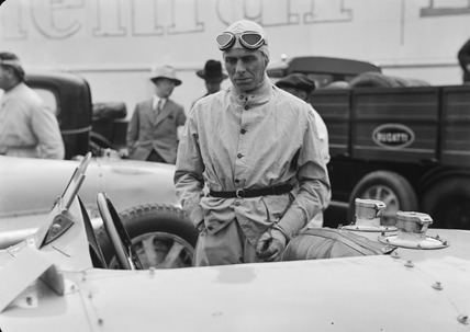 Achille Varzi Achille Varzi with Bugatti racing car Berlin 1933 by Glass